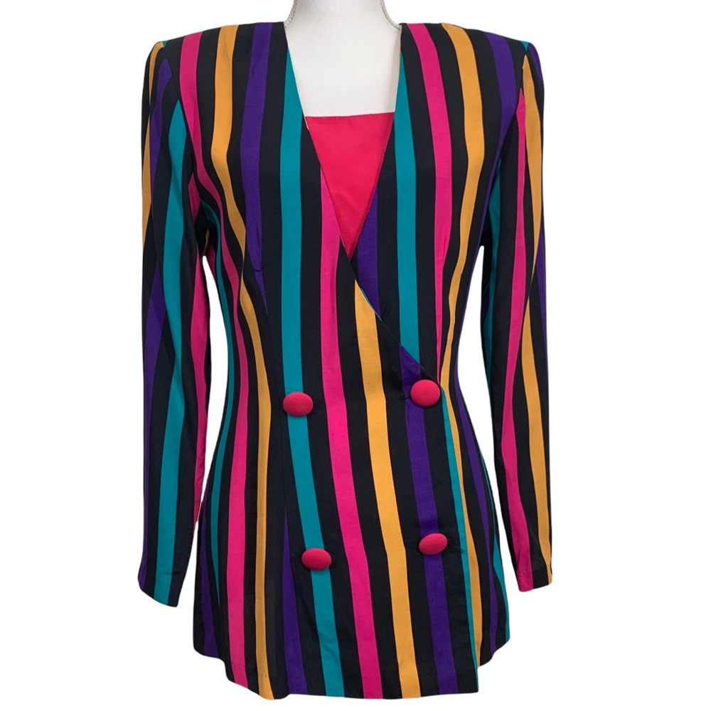 SCARLETT Vintage Stripe Blazer Size 7